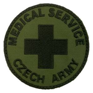 Nášivka MEDICAL SERVICE CZECH ARMY bojová VELRCO