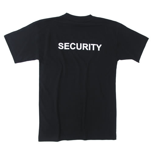 Tričko SECURITY ČIERNE