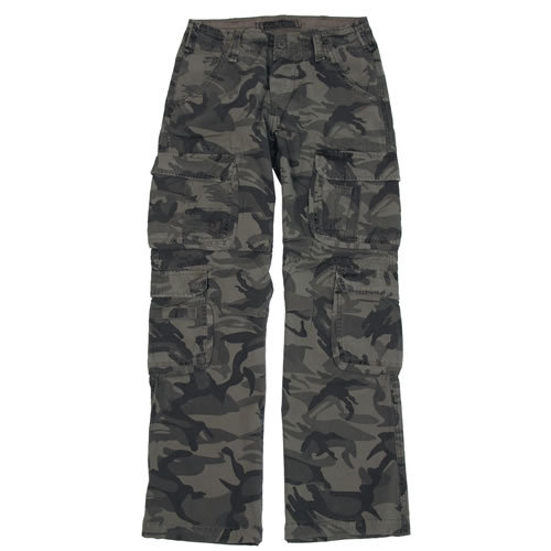 Nohavice VINTAGE DEFENSE predprané COMBAT CAMO