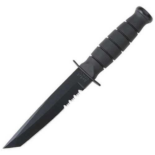 Nôž FIGHTING/UTILITY TANTO ozubené ostrie ČIERNY