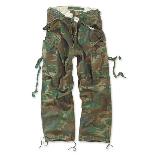 Nohavice VINTAGE FATIGUE WOODLAND