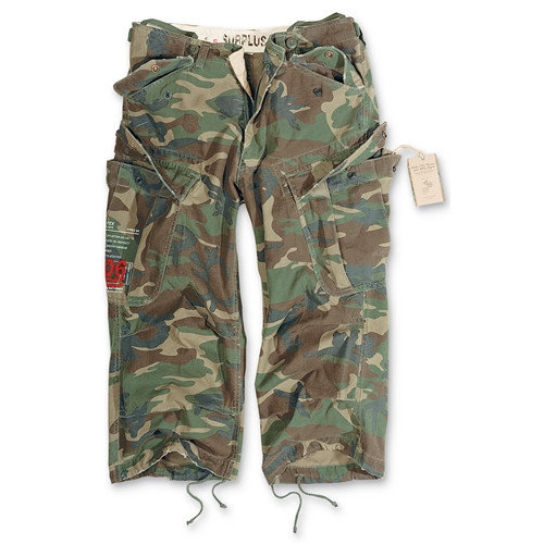 Nohavice krátke ENGINEER VINTAGE 3/4 WOODLAND