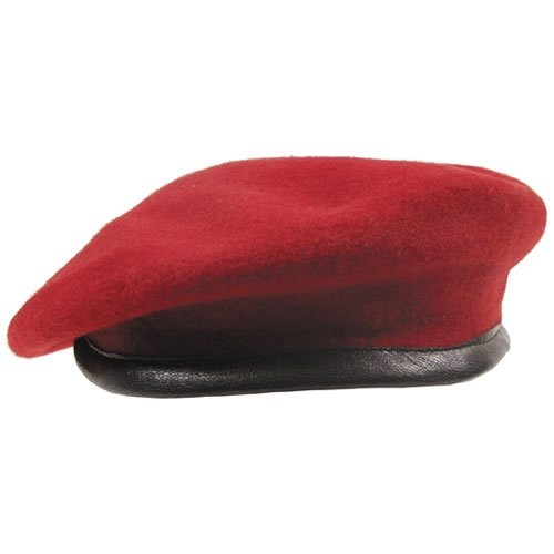 Baret COMMANDO korálovo ČERVENÝ