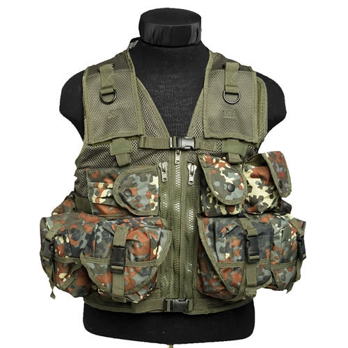 Vesta taktická 9 vreciek FLECKTARN