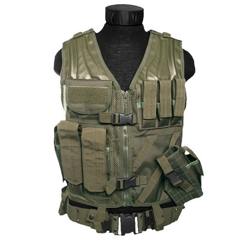 Vesta taktická CROSSDRAW USMC OLIV