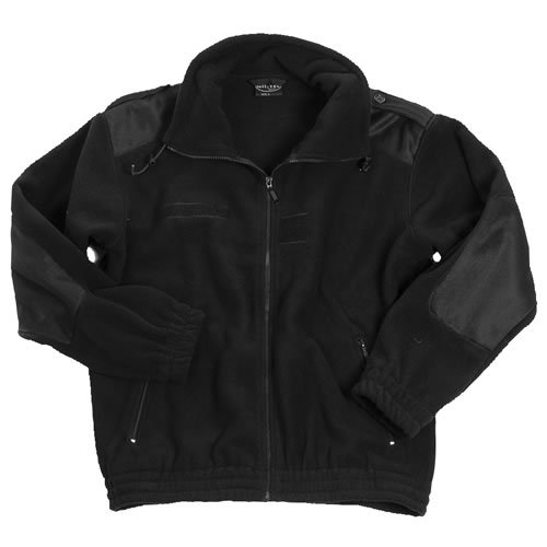 Bunda FLEECE francúzsky typ ČIERNA