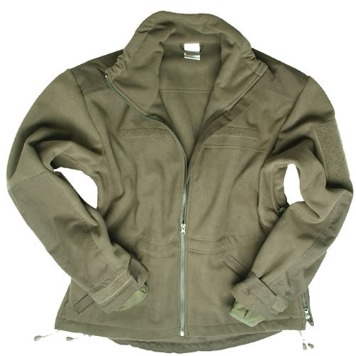Bunda WINDPROOF fleece OLIV