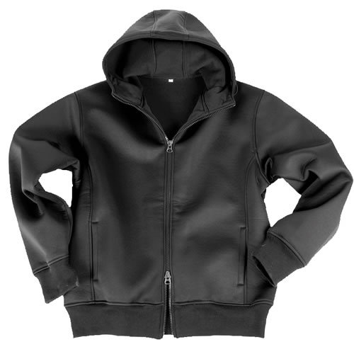 Bunda NEOPRÉN s fleece podšívkou ČIERNA