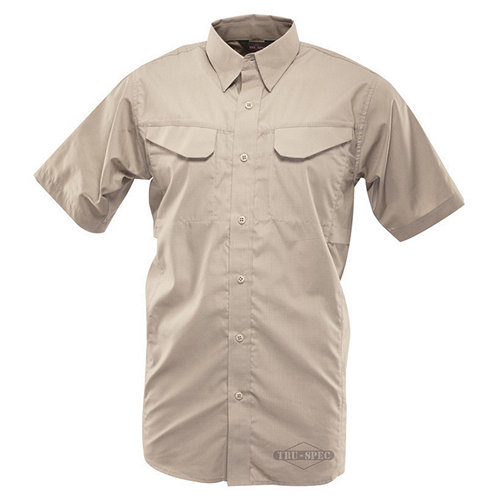 Košeľa 24-7 FIELD krátký rukáv rip-stop KHAKI