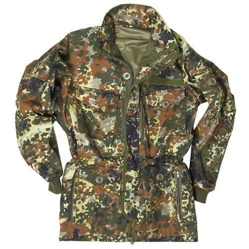 Bunda MIL-TEC rip-stop s kapucňou FLECKTARN