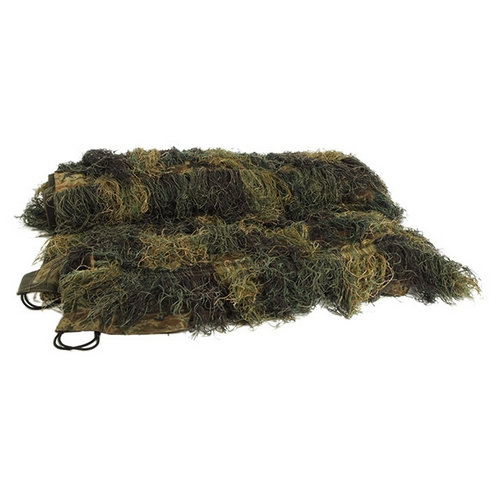 Sieť so strapcami Ghillie SUIT 300x200cm WOODLAND