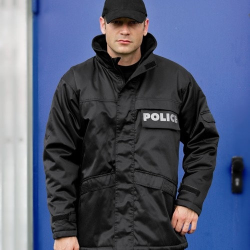 Bunda SECURITY dlhá ČIERNA