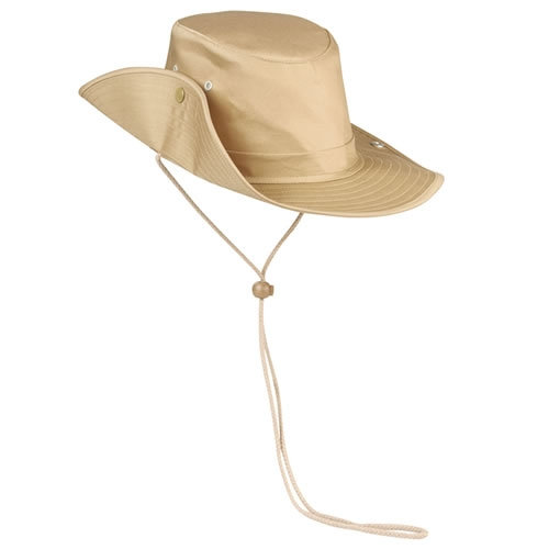 Klobúk BUSH s cvokom KHAKI