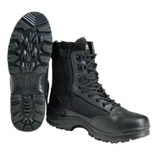 Topánky TACTICAL so zipsom YKK ČIERNE