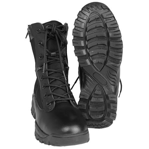 Topánky TACTICAL s dvoma YKK zipsami ČIERNE