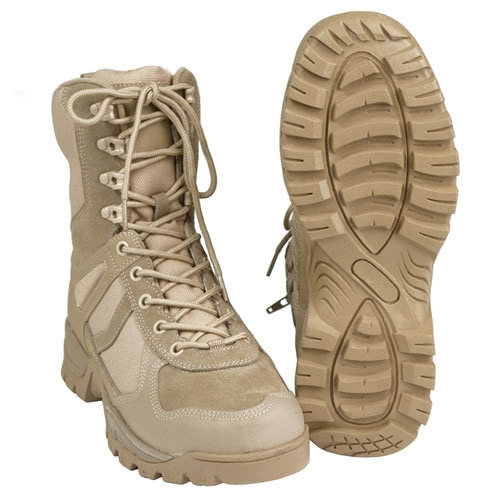 Topánky PATROL so zipsom COYOTE BROWN