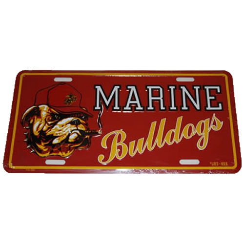 Ceduľa na auto MARINE BULLDOG