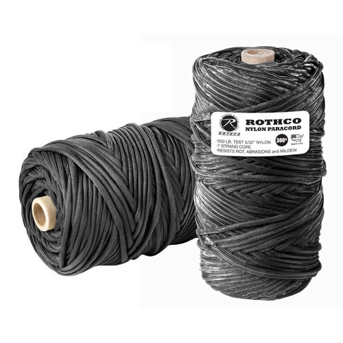 Šnúra PARA 550' na cievke nylon ČIERNA