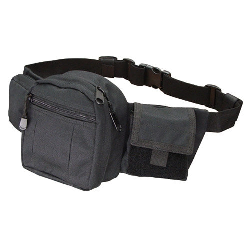 Ľadvinka FANNY PACK s opaskom ČIERNA