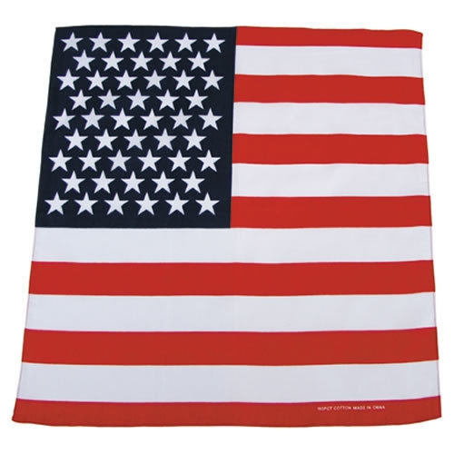 Šatka BANDANA  55x55 cm Zástava USA