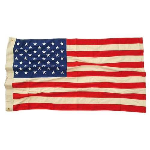 Zástava USA 50 hvězd VINTAGE bavlna vyšívaná 90x150cm