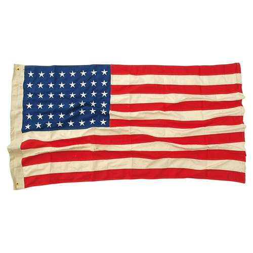 Zástava USA 48 hviezd VINTAGE bavlna vyšívaná 90x150CM
