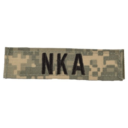 Nášivka krvnej skupiny NKA VELCRO - ACU