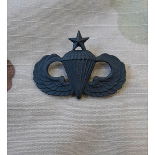 Odznak US PARACHUTIST Senior - ČIERNY