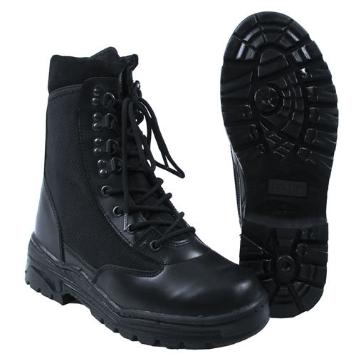 Topánky FOX-ADVENTURE Nylon-kožené ČIERNE