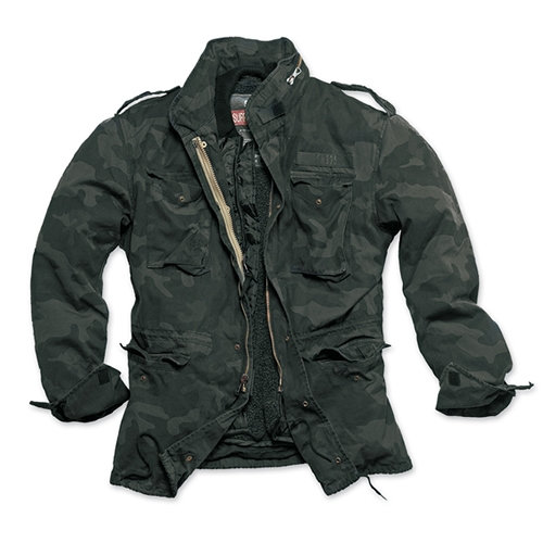 Bunda US M65 REGIMENT s vložkou BLACK CAMO