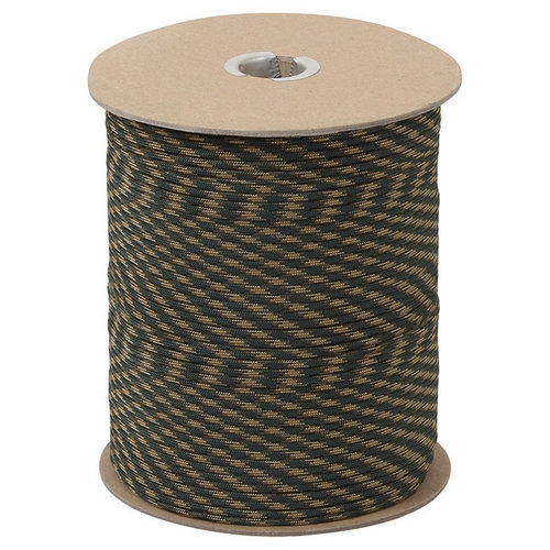 Šnúra PARA nylon 550LB na cievke 300m 4mm WOODLAND
