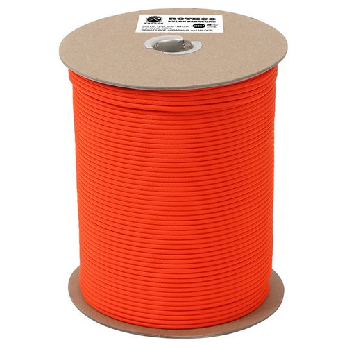 Šnúra PARA nylon 550LB na cievke 300m 4mm ORANŽOVÁ