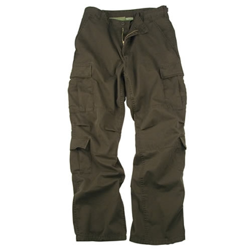 Nohavice VINTAGE PARATROOPER HNEDÉ