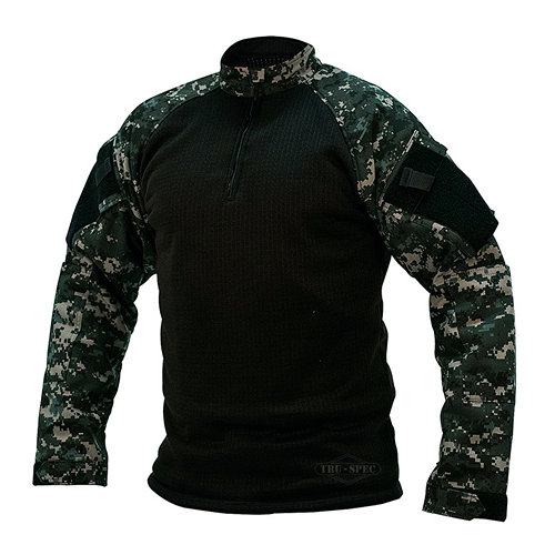 Košeľa taktická 1/4 zip COLD WEATHER s kapucňou DIGITAL URBAN