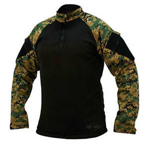 Košeľa taktická 1/4 zip COLD WEATHER DIGITAL WOODLAND
