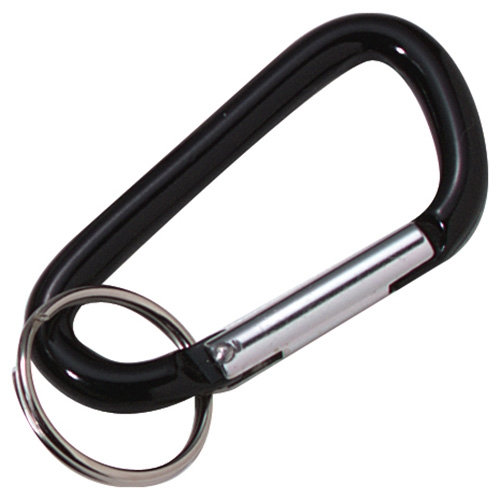 Karabína ACCESSORY s krúžkom na kľúče ČIERNA