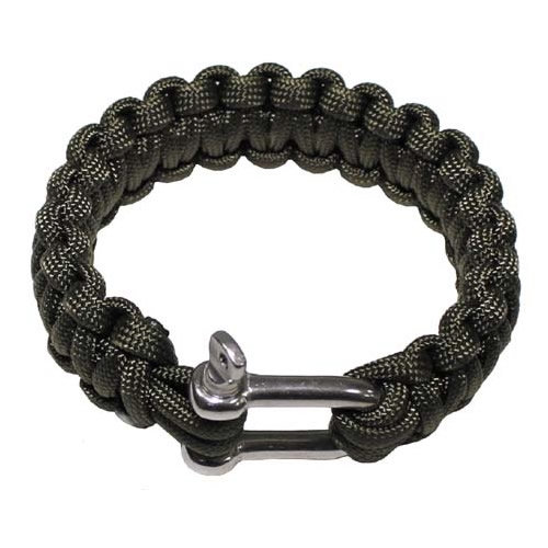 Náramok PARACORD kov.pracka OLIV