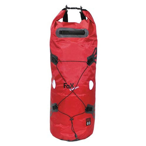 Vak transportné nepremokavý "DRY PACK" 60l ČERVENÝ