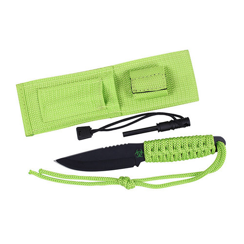 Nôž PARACORD ZOMBIE s pevnou čepeľou + kresadlo