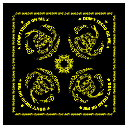 Šatka DON´T TREAD ON ME 55 x 55 cm