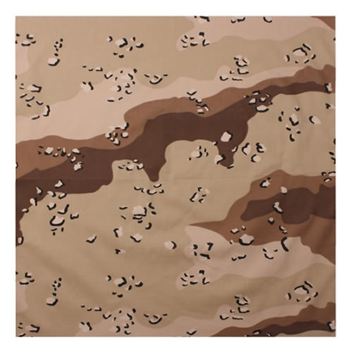 Šatka 55 x 55 cm 6-COL DESERT CAMOUFLAGE