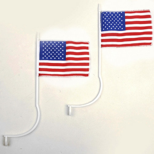 Zástava USA s úchytmi na ŠPZ pár