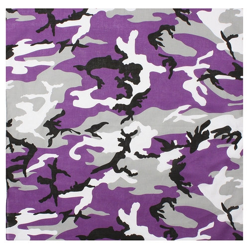 Šatka 68 x 68 cm JUMBO FIALOVÉ MASKOVÁNÍ