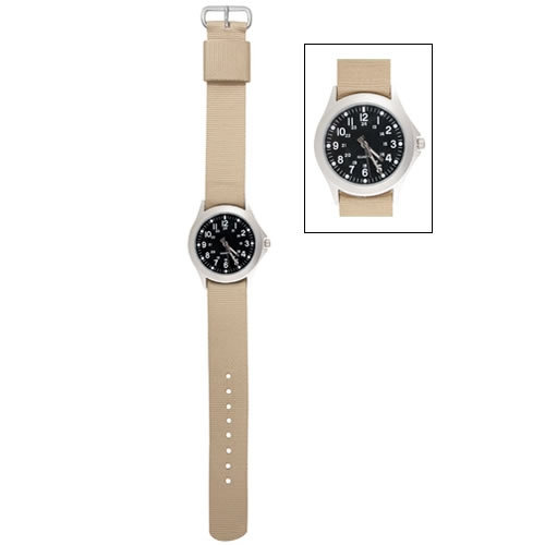 Hodinky MILITARY QUARTZ KHAKI