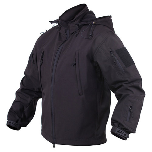 Bunda Concealed CARRY softshell ČIERNA