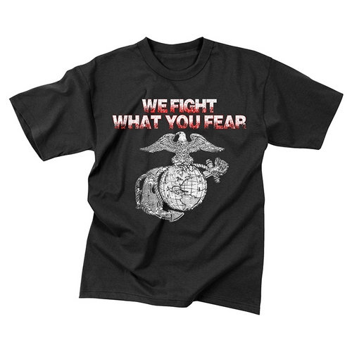 Tričko vintage WE FIGHT WHAT YOU FEAR ČIERNÉ