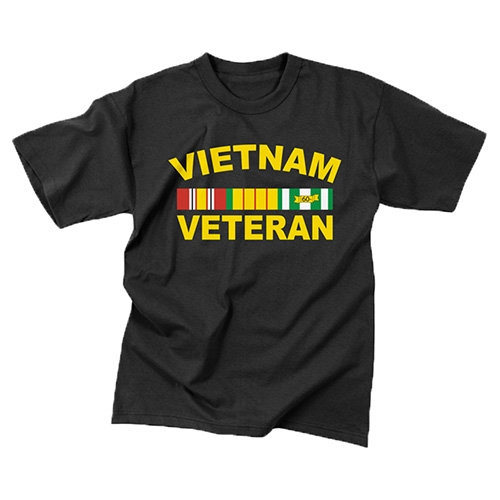 Tričko VIETNAM VETERAN ČIERNE
