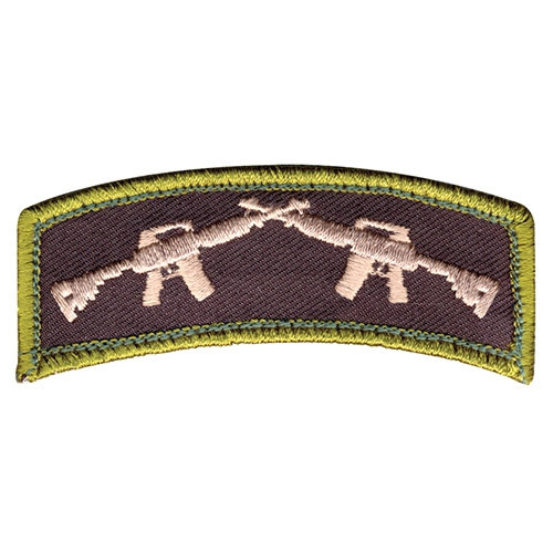 Nášivka CROSSED RIFLES VELCRO 3 x 7,5 cm