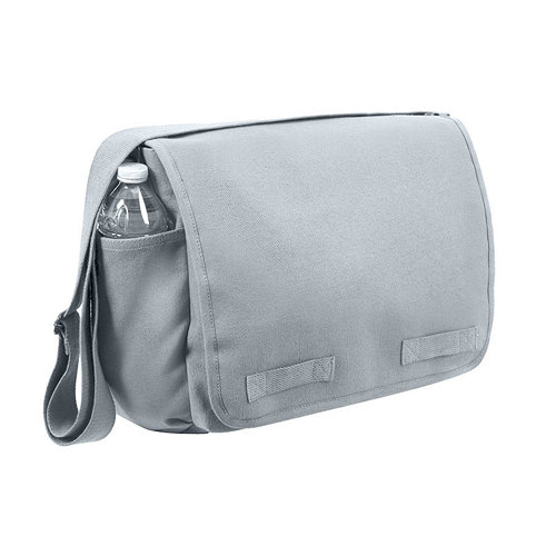 Taška VINTAGE cez rameno 38 x 28 x 15 cm SIVÁ