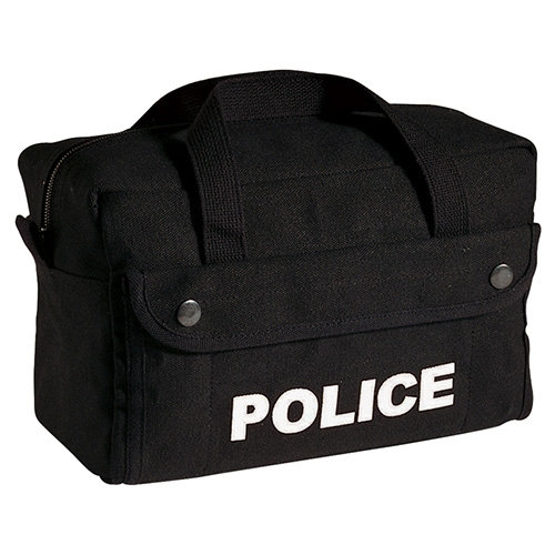 Taška s policajným logom ČIERNA